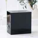 UNIQOOO Elegant White Acrylic Wedding Card Box, Large 10x10x5.5 inch | Wedding Receptions Wishing Well Money Box, Birthdays, Memory Box