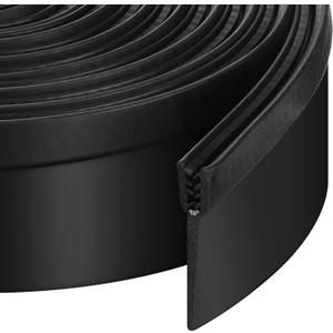 Tallew 2.6 Inch Rv Slide Out Seal Black Clip Rubber Seal Wiper, Camper Slideout Weather Stripping Rv Door Window Channel Mounts for Truck Seam Protecting Replacement Trim(15 ft)