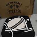 Cute Pickleball Bags for Women and Men,Pickle Ball Bag Tote for Women,Pickleball Sling Bag for Women (Black)