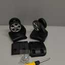 NUOZE Duel Spinner Luggage Wheels Replacement for Suitcase, Wheels Parts Roller Suitcase Tourister Travel Trunk Caster Luggage Replacement Kit (Sliver- 2pcs)