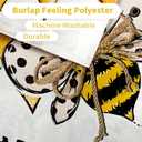 3 x CROWNED BEAUTY Summer Garden Flag Sunflower Bee 12x18 Inches Double Sided Small Burlap Seasonal Welcome Yard Decoration for Outside Porch (Multi)