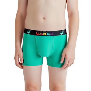 Carer Boys Incontinence Underwear Washable Kids Cotton Incontinence Boxer Briefs with Front Absorbency 80ml Reusable Leak Proof Underwear for Youth Boy Age 418 3pk M (2 Black, 1 Green)