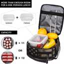 American Flag With Desert Camouflage Insulated Lunch Bag - Reusable Lunch Box - Portable Lunch Tote For Women Men And Kids