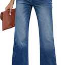 GRAPENT Cute Fall Outfits Casual 90s Dark Blue Petite Jeans Women's Size L 12 14