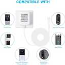 18V Video Doorbell Power Adapter, Power Supply Transformer for Ring, Nest, Eufy, Arlo Doorbell, 26.2 FT, White Pure Copper Enameled Wire Manufaturing