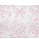 Chinoiserie Pink and White Floral 20x54 Body Pillow Cover, Chinoiserie Decor, Pink Coquette Bow Flowers Grand Millenial Decorative Long Body Pillow Cases for Bed Couch