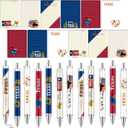 24 Pcs Notepads with Pens Cute Self Stick Notes Pens Gifts Set for Lover Sticky Notes Ballpoint Bulk for Traveler Birthday Christmas Party Gifts(Red,Blue,Texas)