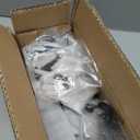 Industrial Black Iron Pipe Shelf Brackets Wall Mount DIY Shelving Brackets Pipe Decor Wall Rustic Garment Rack Hardware Included, 8 Inch, Set of 6