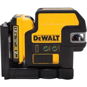 DEWALT 12V MAX Laser Level, 2 Spot and Cross Line Laser, Red (DW0822LR)
