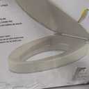 KOHLER 25875-96 Hyten 3" Height, Elevated Soft Close Elongated Toilet Seat, Contoured Seat with Grip-Tight Bumpers, Quick-Attach Hardware, No Slam Toilet Seat, Biscuit