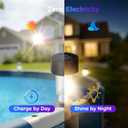 BITIWEND Solar Pool Lights for Above Ground Pools, Strap-on Pool Frame Lights with Adjustable Straps (Max 2.3"), Waterproof Dusk to Dawn Warm White LED Lights, 6Pack
