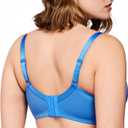 HSIA Minimizer Bras for Women Large Bust Full Coverage Lace Plus Size Bra - Mermaid Scales (Blue, M)