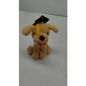 Graduation Dog Puppy with cap and certificate soft plush toy (2025)