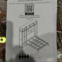 Merax Queen Size Murphy Bed with Top Cabinet, Shelves and Wardrobe, Fold into The Wall, Space-Saving Design Foldable Platform Bed Frame, Multifunctional Bed for Bedroom, Guest Room, Home Office, White