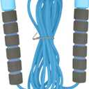 Adjustable Skipping Rope - Jump Rope For Kids | Multipurpose Jumping Strap, High-Speed Lightweight Knot-Proof Non-Slip Foam Grip Beginner Skipped String Portable For Home Workouts (Blue)