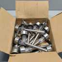 GIGALUMI Solar Lights Outdoor Waterproof, 12 Pack, Stainless Steel LED Solar Garden Lights for Patio, Lawn, Yard and Landscape, Cold White