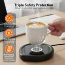 Oracer Coffee Mug Warmer, Cup Warmer for Desk with Auto Shut Off Smart Temperature Settings, Electric Beverage Tea Water Milk Heater for All Cups and Mugs, Heating Plate Candle Wax Warmer