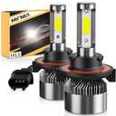 MIFMIA 𝖧𝟣𝟥/ 𝟫𝟢𝟢𝟪 Bulbs 800% Brightness 40000LM 6500K White, Backup Non-Polarity Plug and Play with Fan, IP68 Waterproof Off-Road Lights, Pack of 2