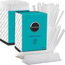 DuraHome Clear Plastic Wrapped Straw, 2 Pack of 500 Each