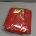 Red Christmas Tree Skirt with Gold Rim 48",Flannelette Santa Reindeer Xmas Party Holiday Decorations for 7Ft/7.5Ft/8Ft Christmas Tree (Red, 48")