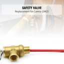 91604 1/2 inch Relief Valve, 150 PSI Temperature and Pressure Relief Valve, Replacement for Camco 10423 G10-1E G10-2E G610-3E G9 G16 GE9 GE16 GEH9 GEH16 RV Electric Water Heaters Valve