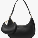 AUDTOPE Shoulder Bags for Women, Crescent Moon Handbag Cute Hobo Bag Faux Leather Mini Clutch Purse with Zipper Closure