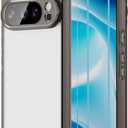Case for Google Pixel 10 Pro 2025, with 2 Pack of Screen Protector Non-Yellowing Shockproof Bumper Protective Phone Case, Anti-Scratch Hard Acrylic Back (Black)