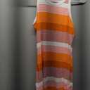 Samefar Women's Ribbed Scoop Neck Sleeveless Tank Dresses Basic Bodycon Mini Dress (Small, A Striped Yellow)