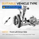 PAROD 663720 CV Axle Assembly Fit for 2011 2012 2013 2014 Hyundai Sonata 2.4L L4 GAS; Automatic Trans - Front Left Driver Side