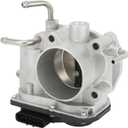 Throttle Body Assembly Compatible for Toyota Camry 2002 2003 2004, 2.4L Engine. 4Cylinder, Japan Built Models Only, 55mm Aluminum Alloy Silver Tone Engine Throttle Body Actuator