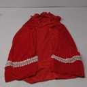 Yolsun Little Red Riding Hood Cloak Costume, Adult Velvet Cape with Hood - Halloween & Christmas (Red, 60cm/ 23.6inches)