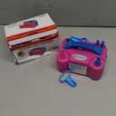 IDAODAN Electric Balloon Pump, Portable Electric Balloon Blower Machine Balloon Air Pump Dual Nozzle Rose Red 110V 600W Balloon Inflator for Party Decorations