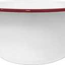 CWI Large Mixing Bowl for Kitchen - Vintage Metal Bowl for Kitchen, Camping, and Everyday Use - Chip-Resistant for Long-Lasting Durability