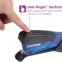 PaperPro Compact Classic Desktop Stapler, 15 Sheet Capacity, No Effort, One Finger, 80% Easier Stapling, Blue