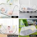 78 * 31 * 23 Inch Large Pop Up Mosquito Net, Portable Foldable Mesh Tent, Breathable Lightweight Mosquito Net Tent for Bed Camping Travel Patio