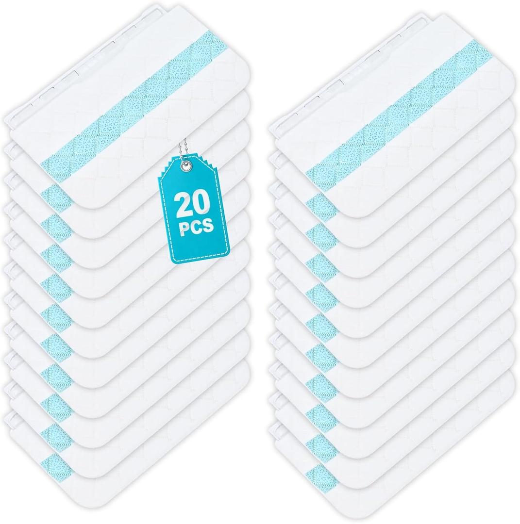 20 Pcs Blue Disposable Mop Pads Refill for Shark Vacmop VM252 VM200 VM190 VM250 VM251 VM200C VM252C QM250 VC205 VM250, Shark Vacmop Replacement Pads, Part VMP30
