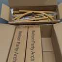 Hemmotop Metal Arch Backdrop Stand Set of 3, 6FT, 5FT, 4FT Party Arch Stands for Wedding, Birthday, Baby Shower, Bridal Shower - Balloon Arched Frame for Garden Decor, Gold Floral Arches, 3 Pieces (6x2.6 ft (HxW), 5x2.1 ft (HxW), 4x1.65 ft (HxW))