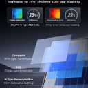 ZOUPW 230W Bifacial Portable Solar Panel N-Type 16BB for Power Station