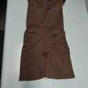 BRABIC Waist Trainer Bodysuit for Women Tummy Control Shapewear Round Neck Seamless Butt Lifter Full Body Shaper, Size ~S-M, Brown