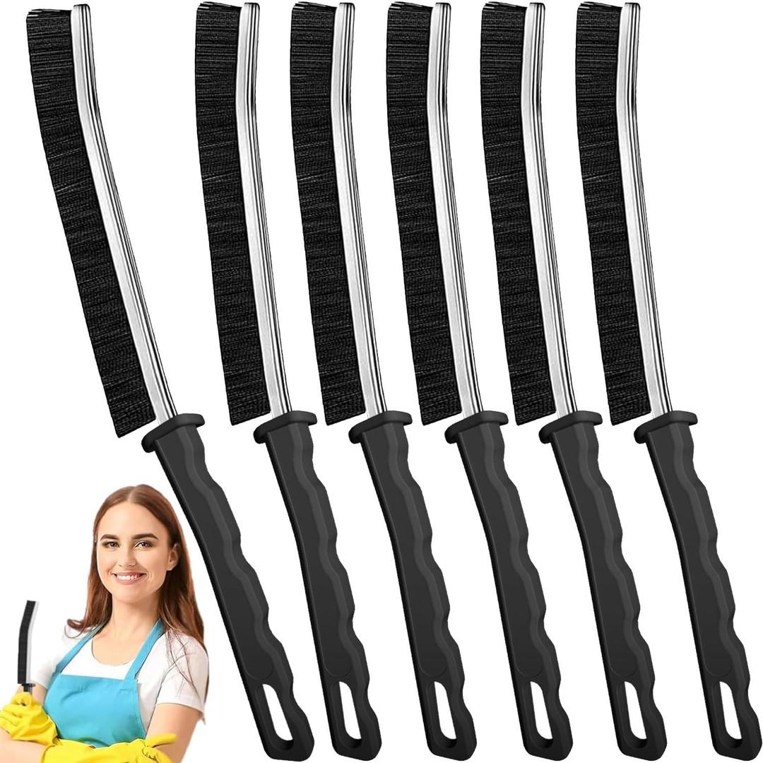 Crevice Cleaning Brush,New Multifunctional Cleaning Brush Tool, Bathroom Gap Brush, Home, Kitchen, Bathroom, Window, Vehicle, Faucets, Toilet,6 Pcs
