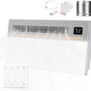 Hawkrown 4 in 1 Bathroom Exhaust Fan with Light and Heater, 1800W 180 CFM 1.0 Sone Ceiling Fan Remote Control Heater, Ventilation for Home, Bath, Hotel