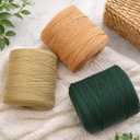Macrame Cord 3mm x 875 Yards Natural Colored Macrame Supplies, Soft Craft Cotton Rope for Plant Hanger Wall Hanger Dreamcatcher (Denim)