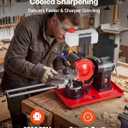 VEVOR Circular Saw Blade Sharpener with Water Tank, 370W 3590RPM Rotary Angle Mill Grinder, Water Injection Sharpening Machine with 5" Grinding Wheel - Fits Φ3.2 to Φ27.5 Circular Saw Blades