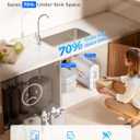 Waterdrop G2P600 Reverse Osmosis System, TDS Reduction, 7 Stage Water Filtration, NSF/ANSI 372 Certified, 600 GPD Tankless RO Water Filter System, Under Sink, 2:1 Pure to Drain