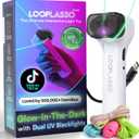 Loop Lasso NANO Glow in the Dark Rave Toys with Built-in UV Blacklight - Interactive Rope Launcher STEM Toy - Viral Flow and String Shooter Toy for Kids and Adults