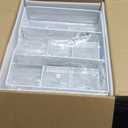 Marbrasse Metal Printer Stand for Desk with Storage Drawer and 2 Pen Holders, 2-Tier Desktop Organizer Printer Table for Home Office, Multi-Purpose Desk Organizer for Fax Machine Scanner Files(White)