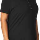 Tommy Hilfiger Solid Short Sleeve Polo (Medium, Black)