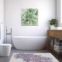 PBXBJY Sage Green Wall Decor Plant Canvas Prints Watercolor Floral Poster Wildflower Picture Botanical Painting Modern Farmhouse Bathroom Kitchen Decor (24.00" x 24.00")