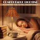 4 Pack Wedding Cordless Rattan Table Lamps Wicker Night Light LED Rechargeable Reading Lights 3 Color Portable Touch Control Party Decor with Bows for Outdoor Party Wedding Patio