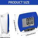 Weewooday Pedometer for Walking Steps and Miles Simple Step Counter Clip on for Walking with Digital Display Portable Tracker Pocket Pedometer Bulk for Men Women Adults Seniors(32 Pcs)